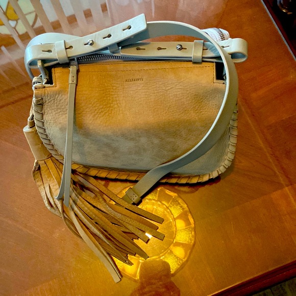 All saints suede, and leather bag - Picture 9 of 9